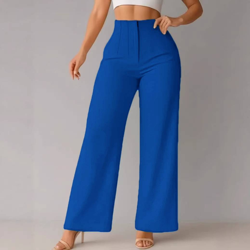 Women's High-Waisted Wide-Leg Pants