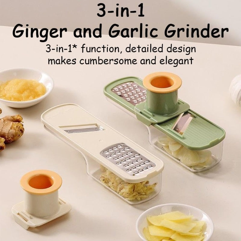 3-in-1 Ginger and Garlic Kitchen Grater