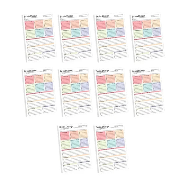 Daily Brain Dump Planning Pad