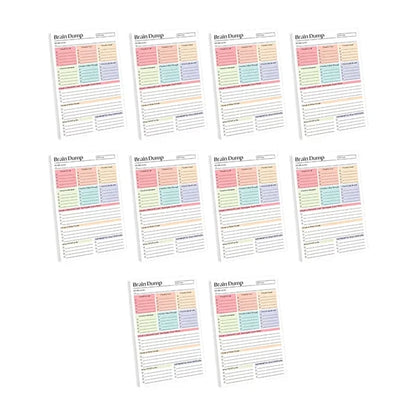 Daily Brain Dump Planning Pad