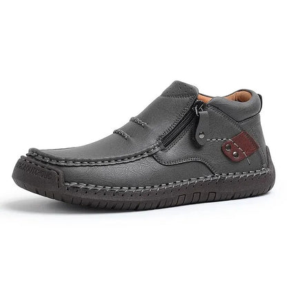 Men's Leather-Look Slip-On Boots