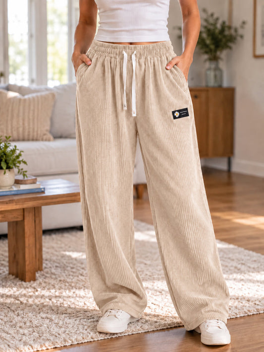 Women's High-Waisted Wide-Leg Pants