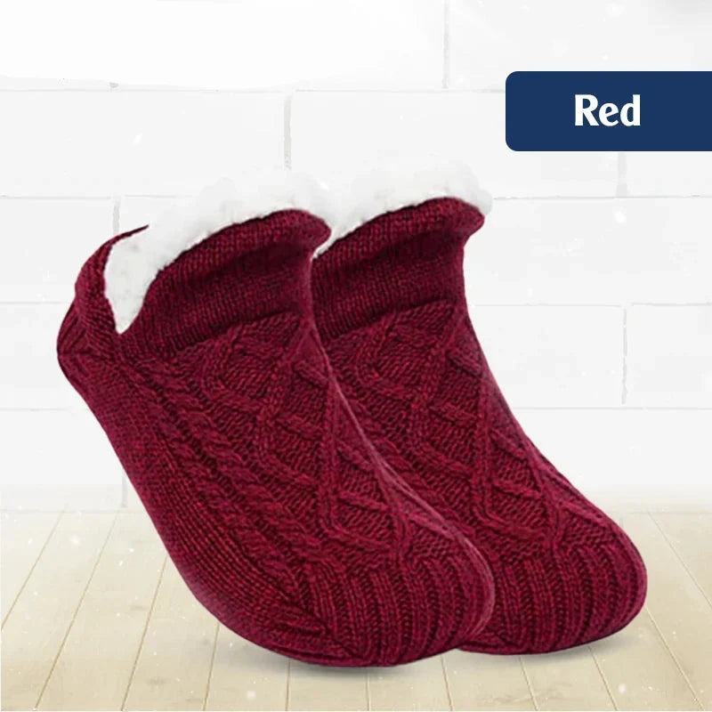 Cable-Knit Cozy Ankle Socks