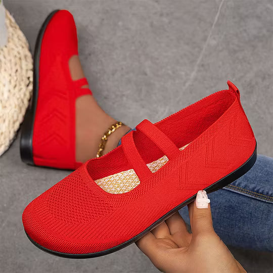 Women's Knit Mary Jane Flats