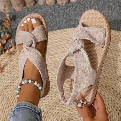 Women's Crisscross Slingback Flat Sandals