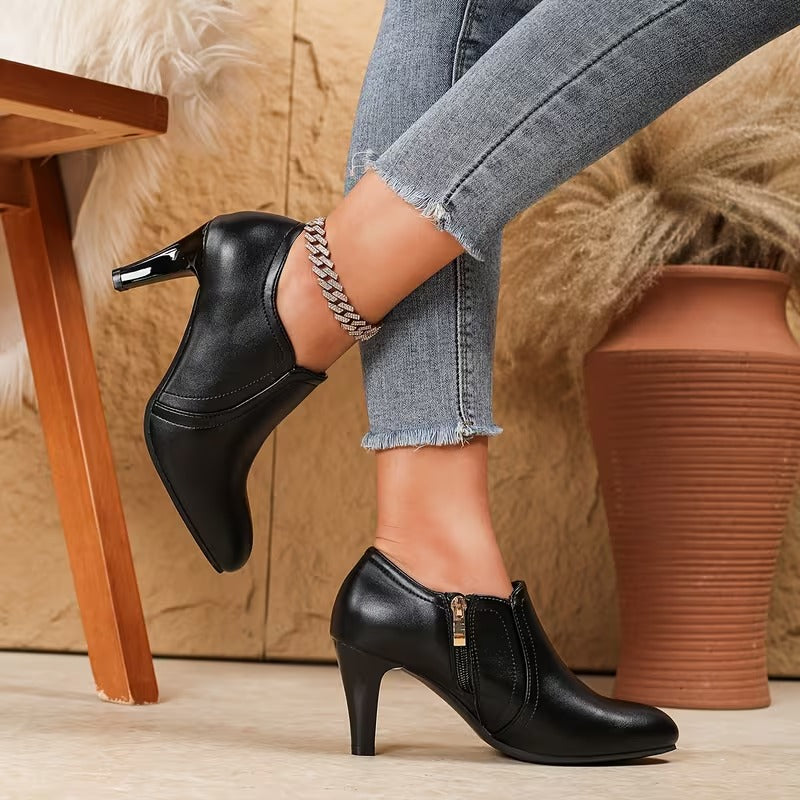 Women's Pointed Toe High Heel Ankle Boots