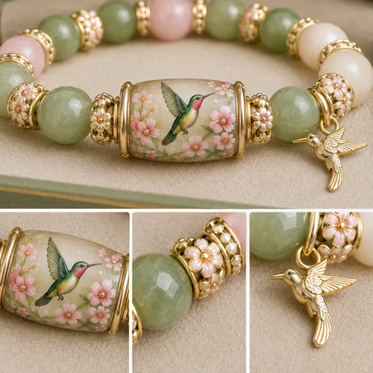 Handmade Hummingbird Beaded Bracelet