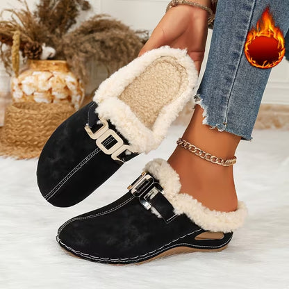 Women's Buckle Detail Slip-On Clogs