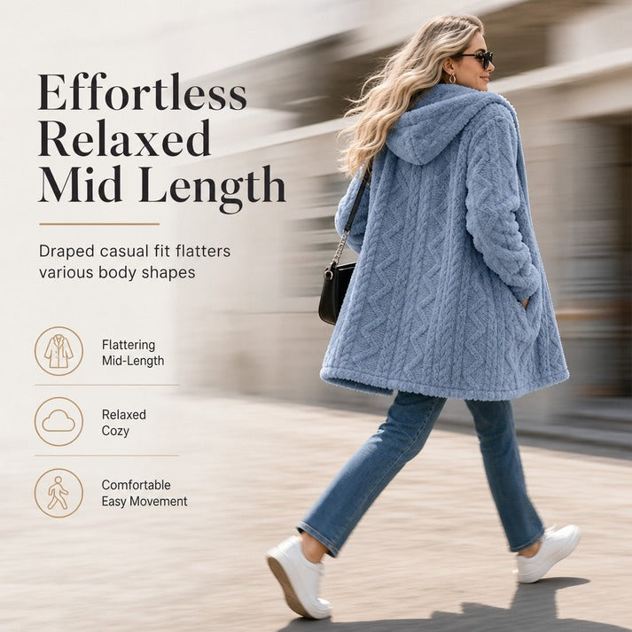 Women's Hooded Fleece Zip-Up Jacket
