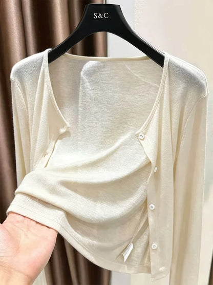 Women's Button-Front Cardigan