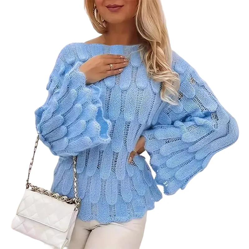 Women's Openwork Knit Sweater