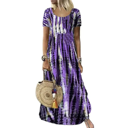 Women's Tie-Dye Print Dress