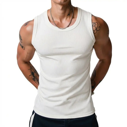 Men’s Ribbed Muscle Fit Tank Top