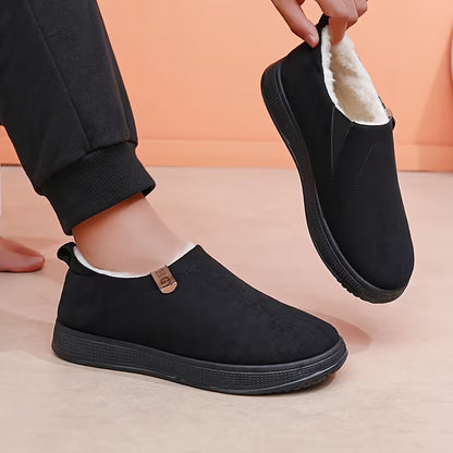 Men’s Warm Fleece-Lined Indoor/Outdoor Slippers