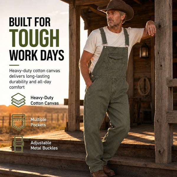 Men's Adjustable Bib Overalls