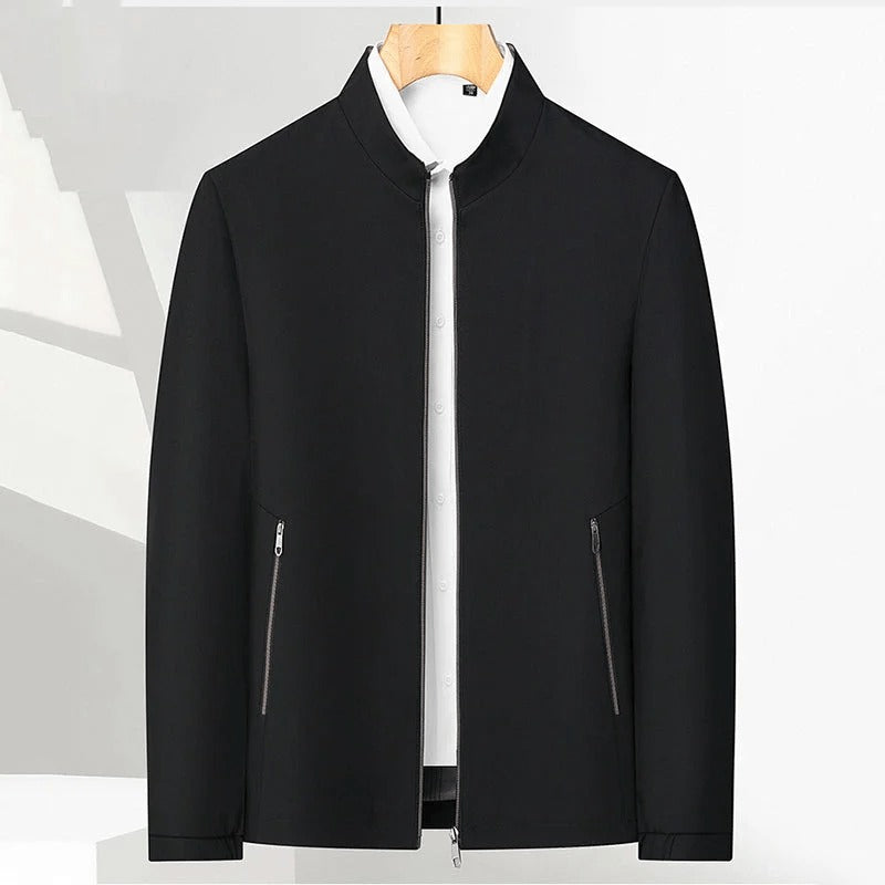 Men's Standing Collar Zipper Jacket
