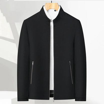 Men's Standing Collar Zipper Jacket