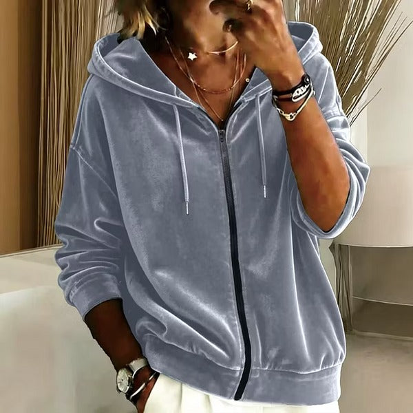 Women's Hooded Zip-Front Jacket