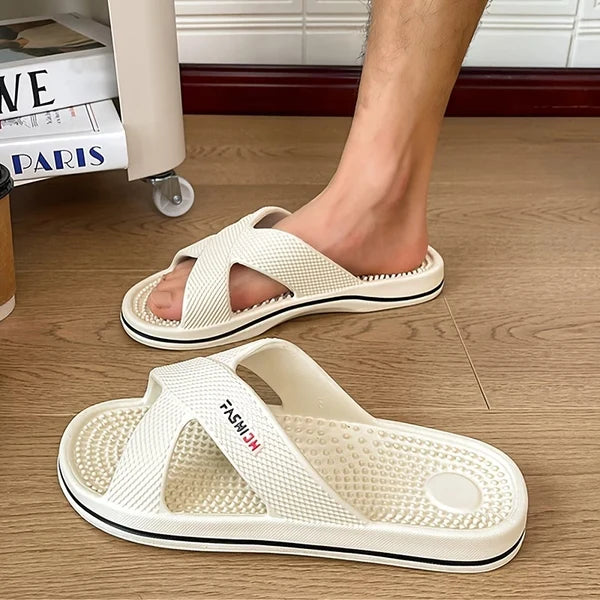 Men’s Textured Sole Shower Slides