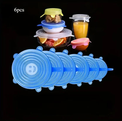 Reusable Stretch Silicone Lids Set