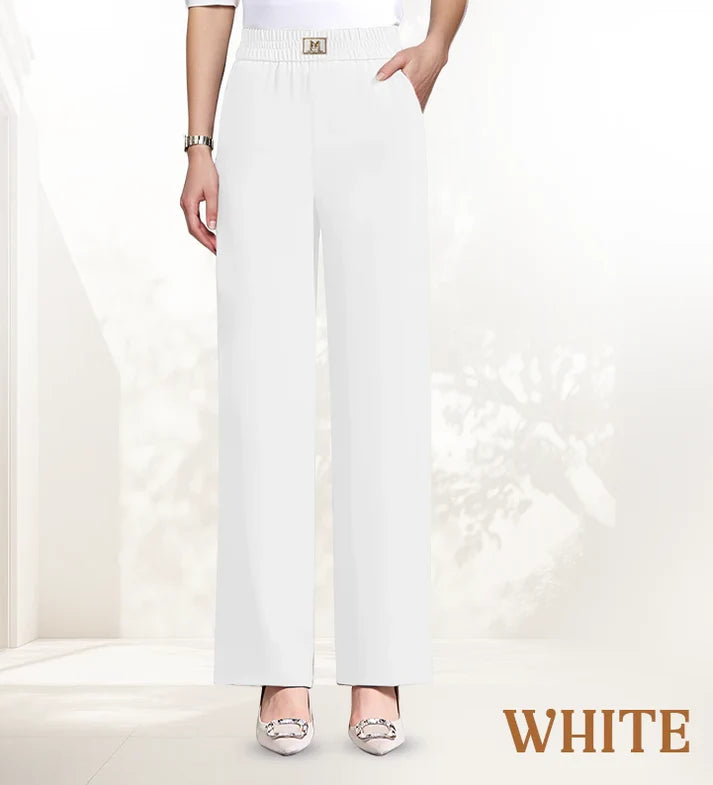 Women's High-Rise Pull-On Wide-Leg Pants