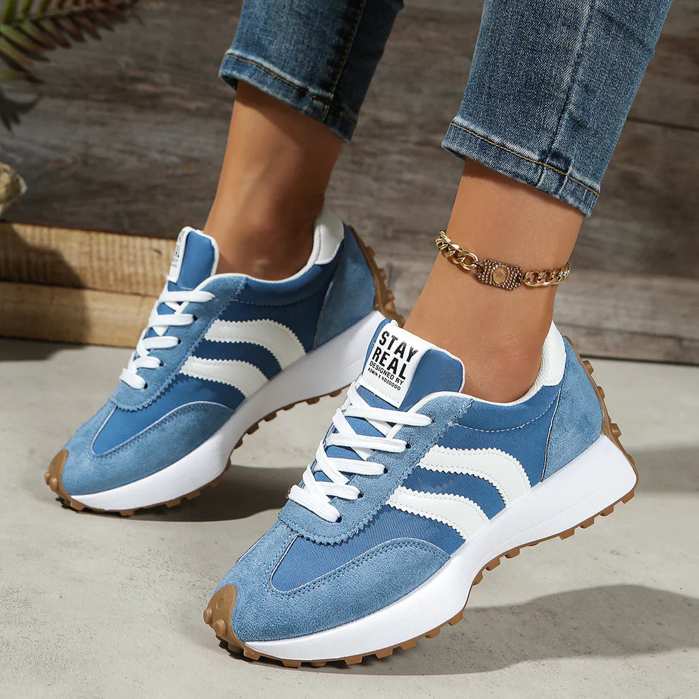 Women's Lace-Up Retro Low-Top Sneakers