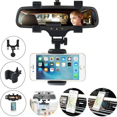 Car Rearview Mirror Phone Mount