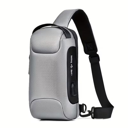 Oxford Anti-Theft USB Crossbody Bag