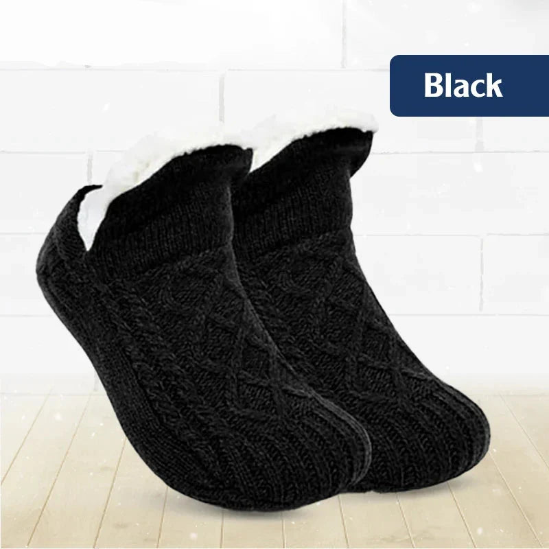 Cable-Knit Cozy Ankle Socks