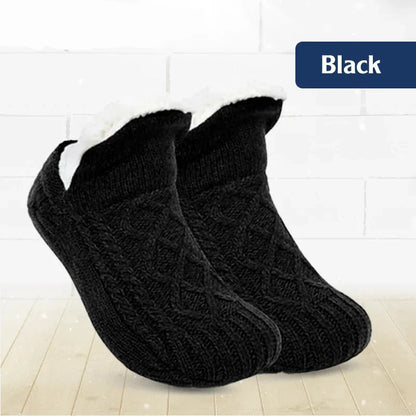Cable-Knit Cozy Ankle Socks