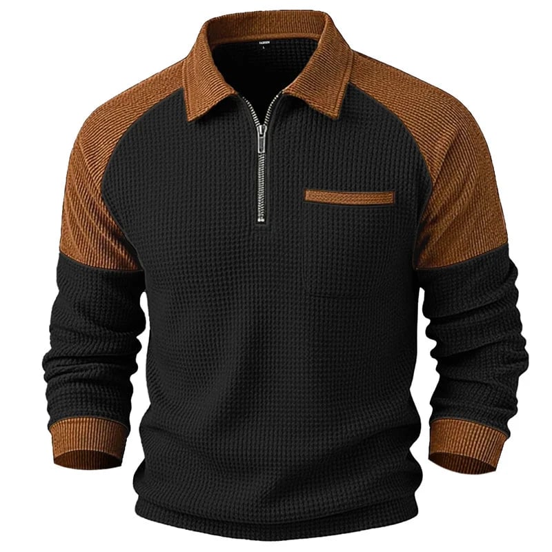 Men's Textured Quarter-Zip Pullover