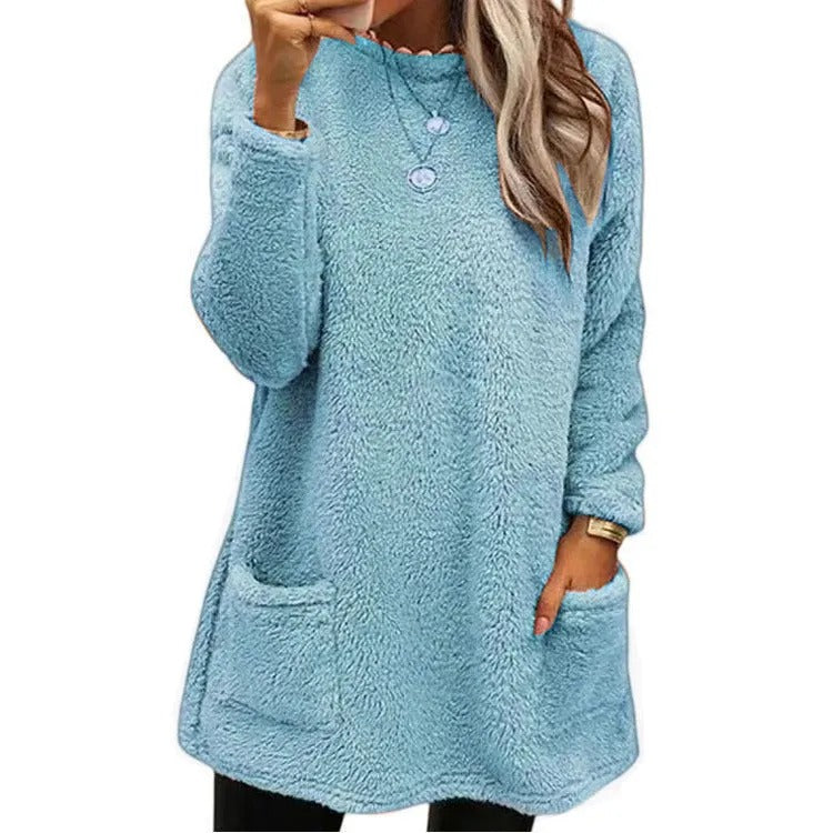 Women's Textured Round Neck Sweater
