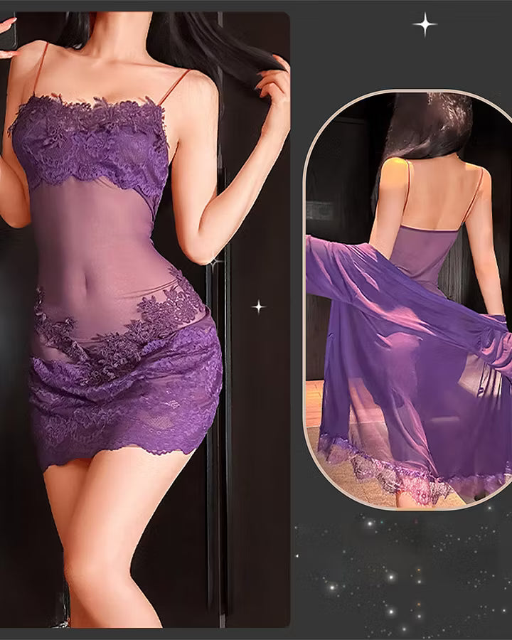 Women's Lace Pajama Set