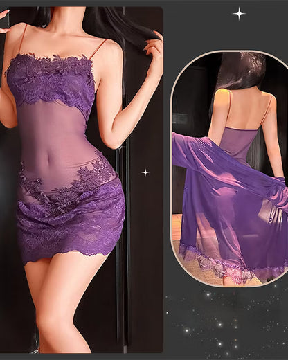Women's Lace Pajama Set