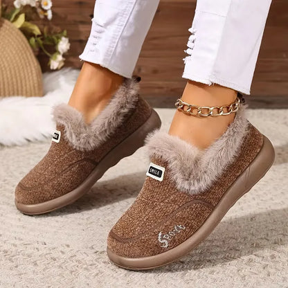 Women’s Fuzzy Slip-On Shoes