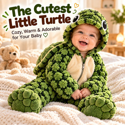 Baby Turtle Hooded Romper
