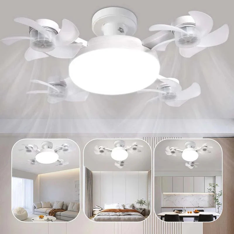 Ceiling Fan with LED Light and Remote Control