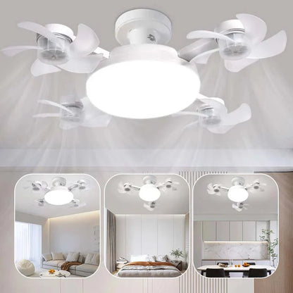 Ceiling Fan with LED Light and Remote Control