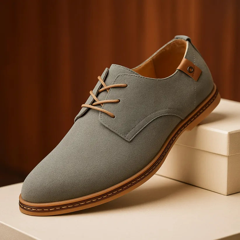 Men's Lace-Up Panel Detail Dress Shoes