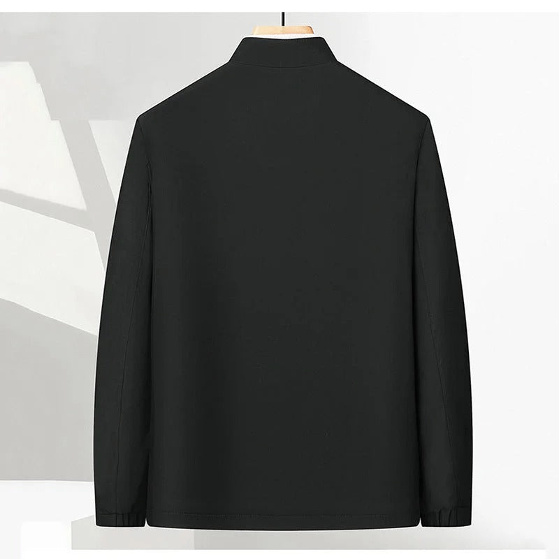 Men's Standing Collar Zipper Jacket