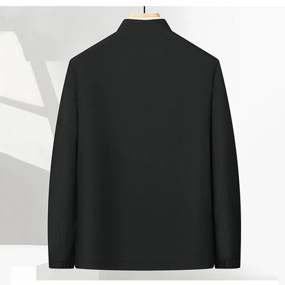 Men's Standing Collar Zipper Jacket