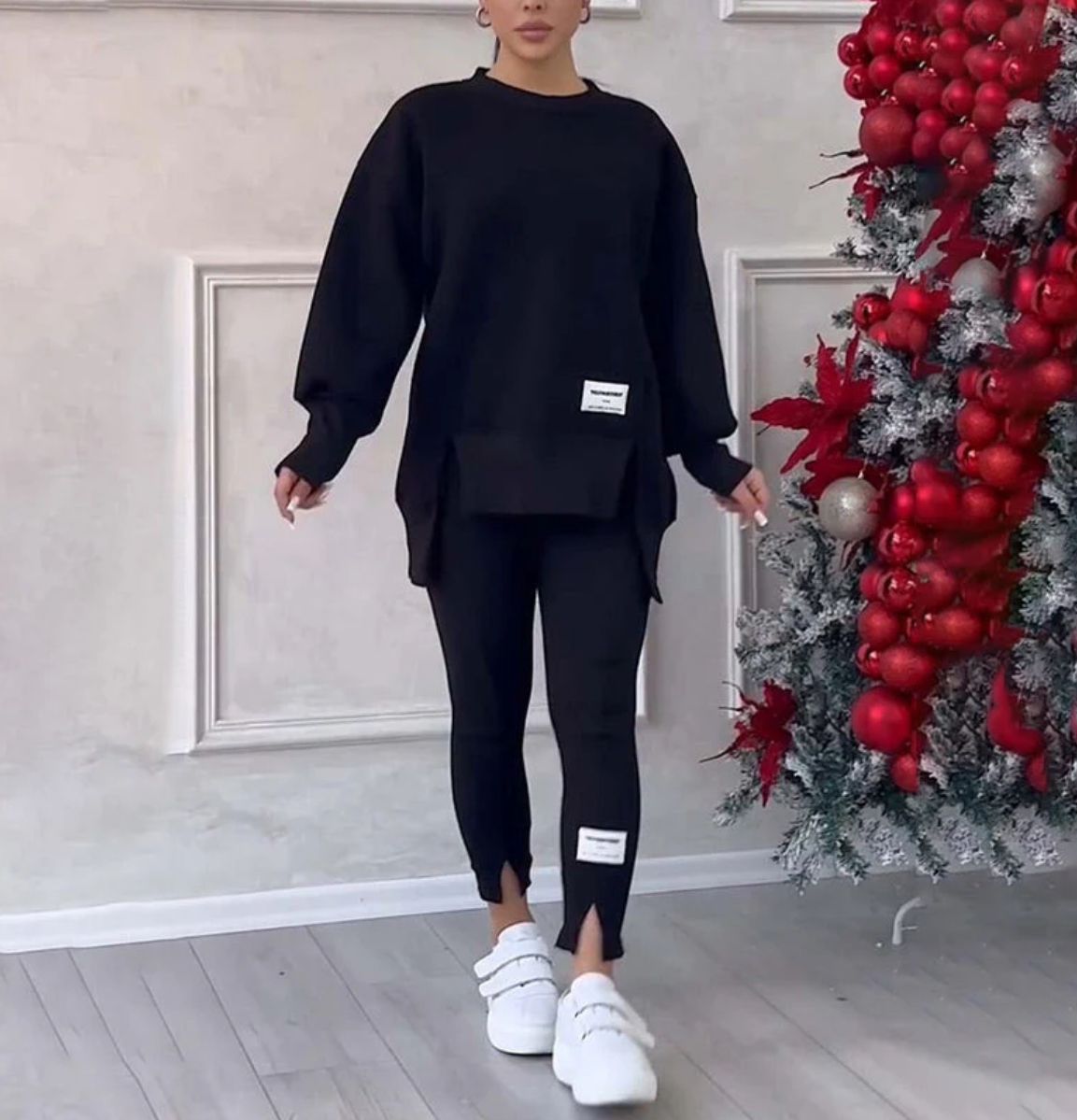 Women's casual sweatshirt and leggings set