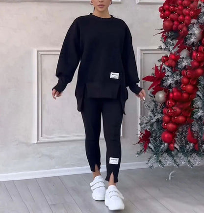 Women's casual sweatshirt and leggings set
