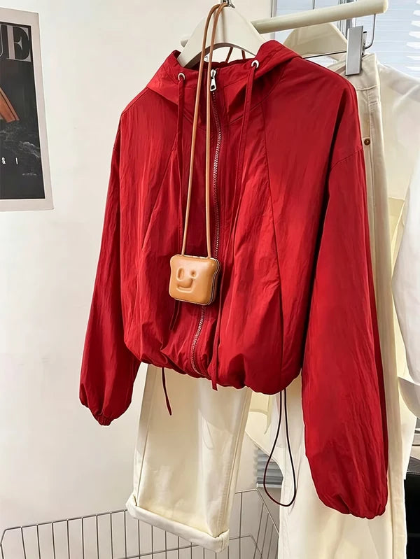 Women's Hooded Zip-Up Jacket
