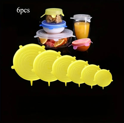 Reusable Stretch Silicone Lids Set