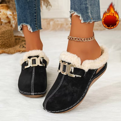 Women's Buckle Detail Slip-On Clogs