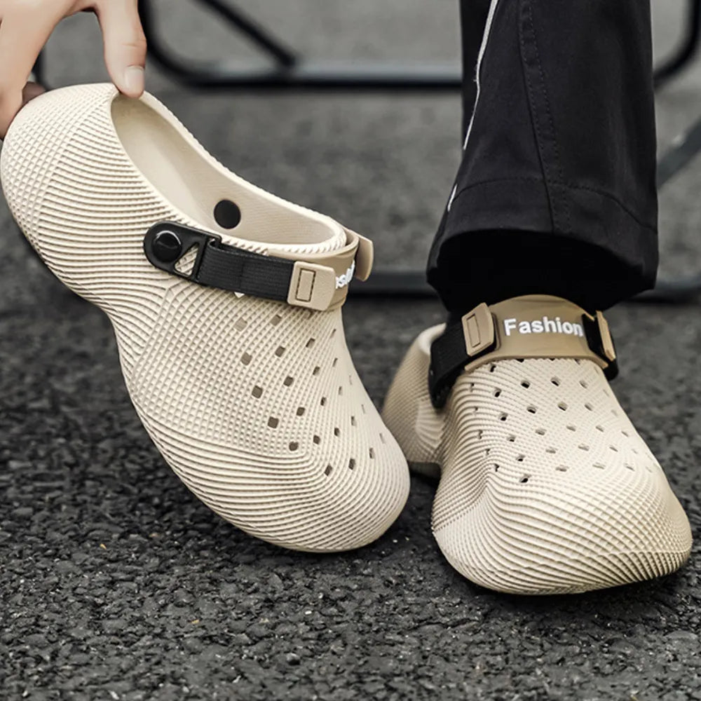 Men's Adjustable Strap Ventilated EVA Clogs