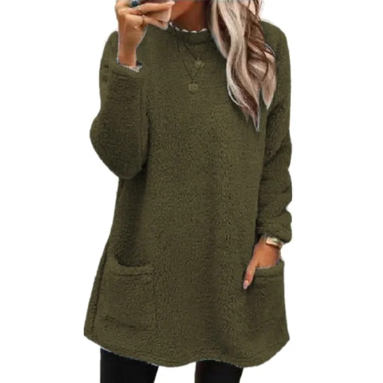 Women's Textured Round Neck Sweater