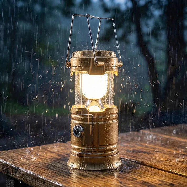 Solar Rechargeable LED Camping Lantern