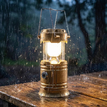 Solar Rechargeable LED Camping Lantern